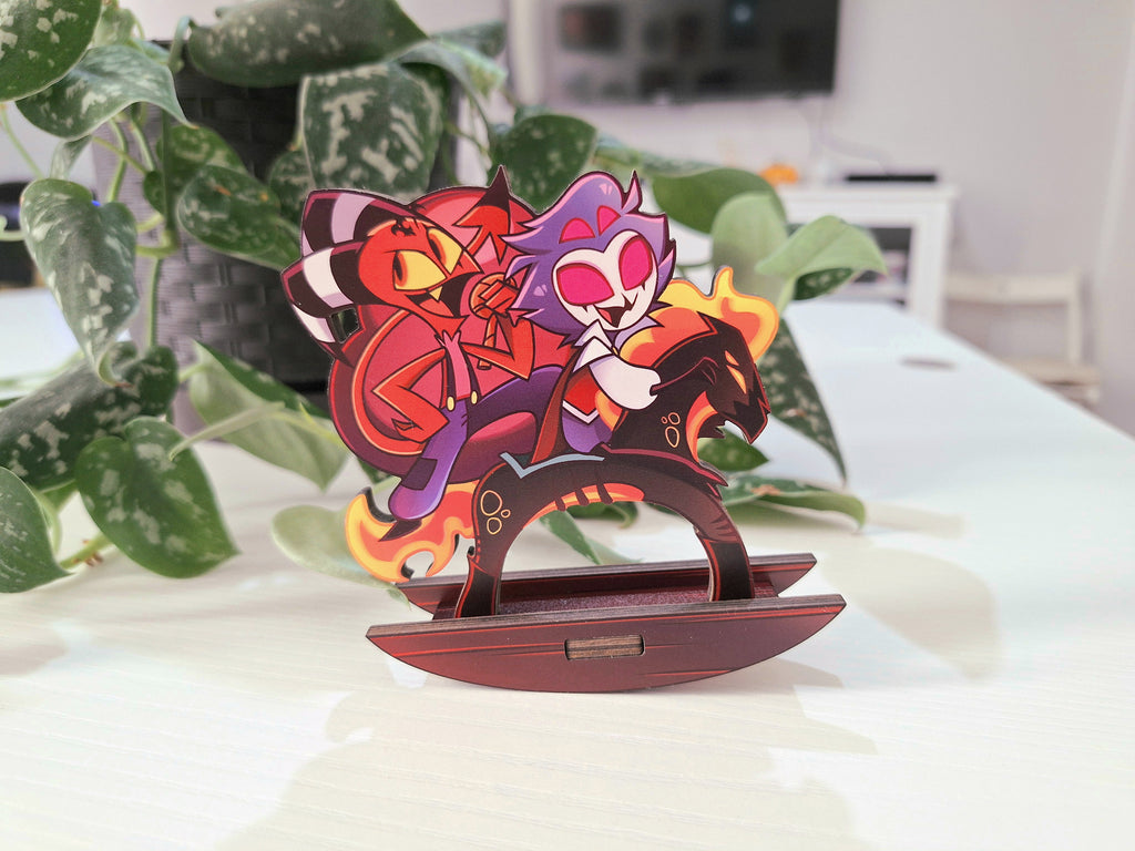 Stolitz Wooden Standee Helluva Boss Blitzo x Stolas Standees blitz