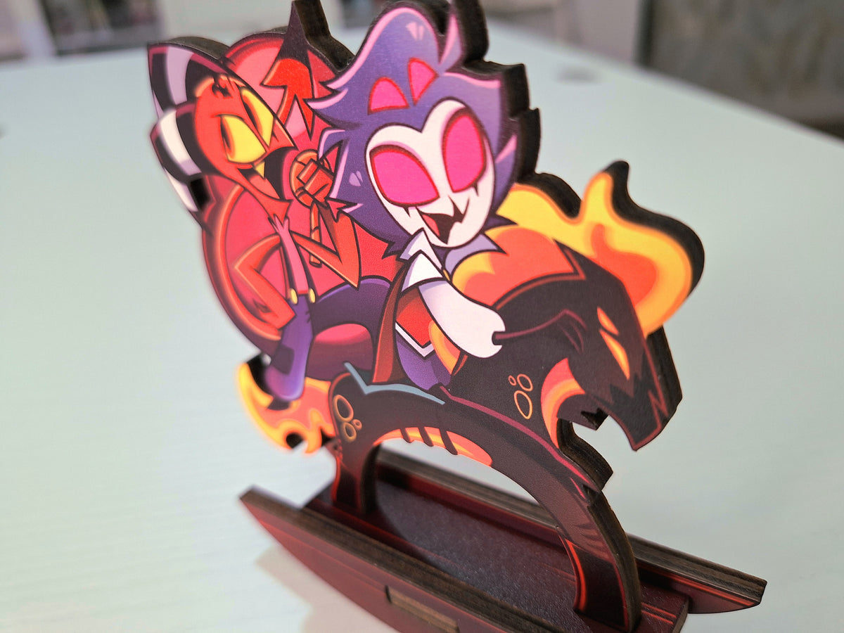 Stolitz Wooden Standee Helluva Boss Blitzo x Stolas Standees blitz
