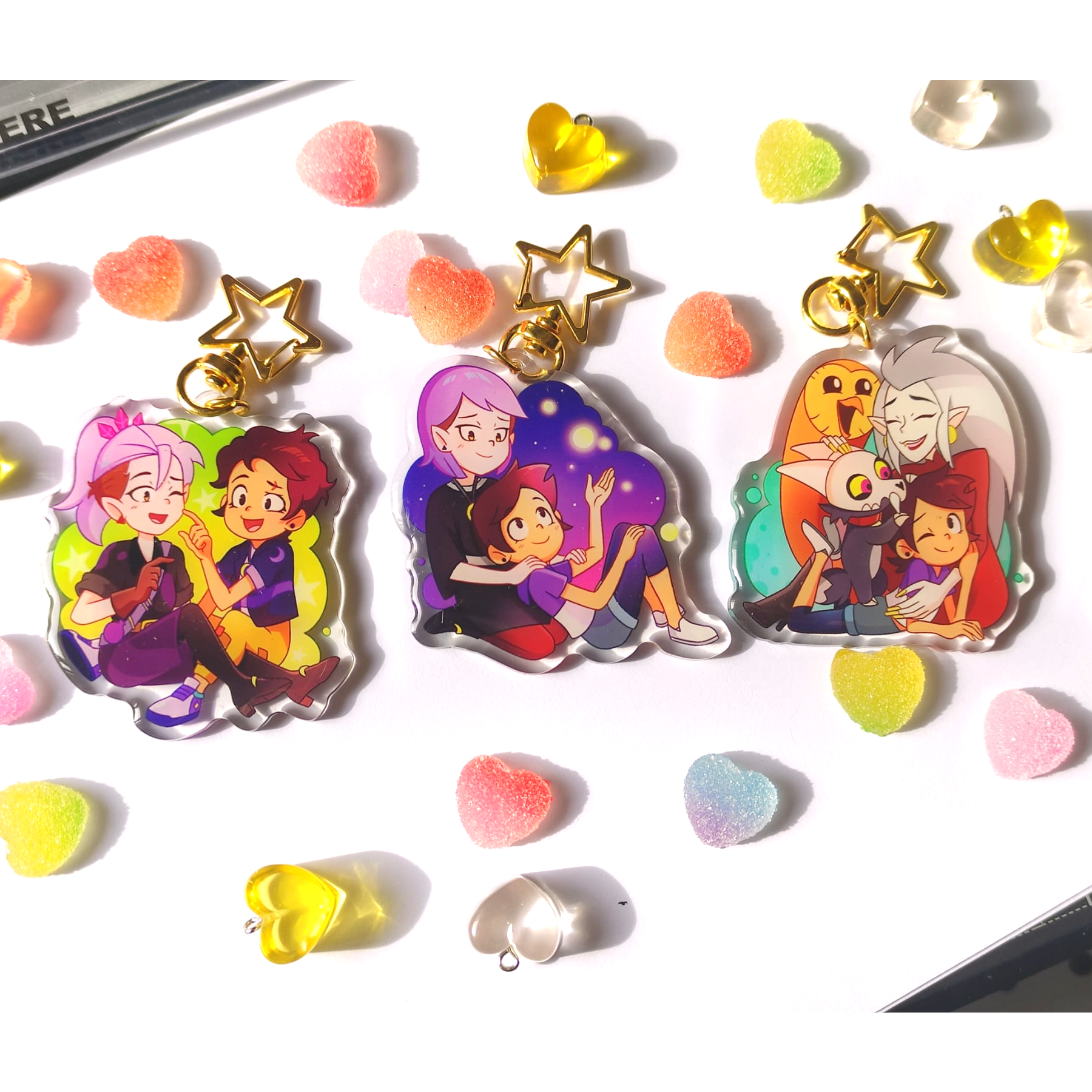 The Owl House Luz Amity acrylic keychain lumity charm llavero TOH keychains Eda charms colgante Hooty llavero King luzamity