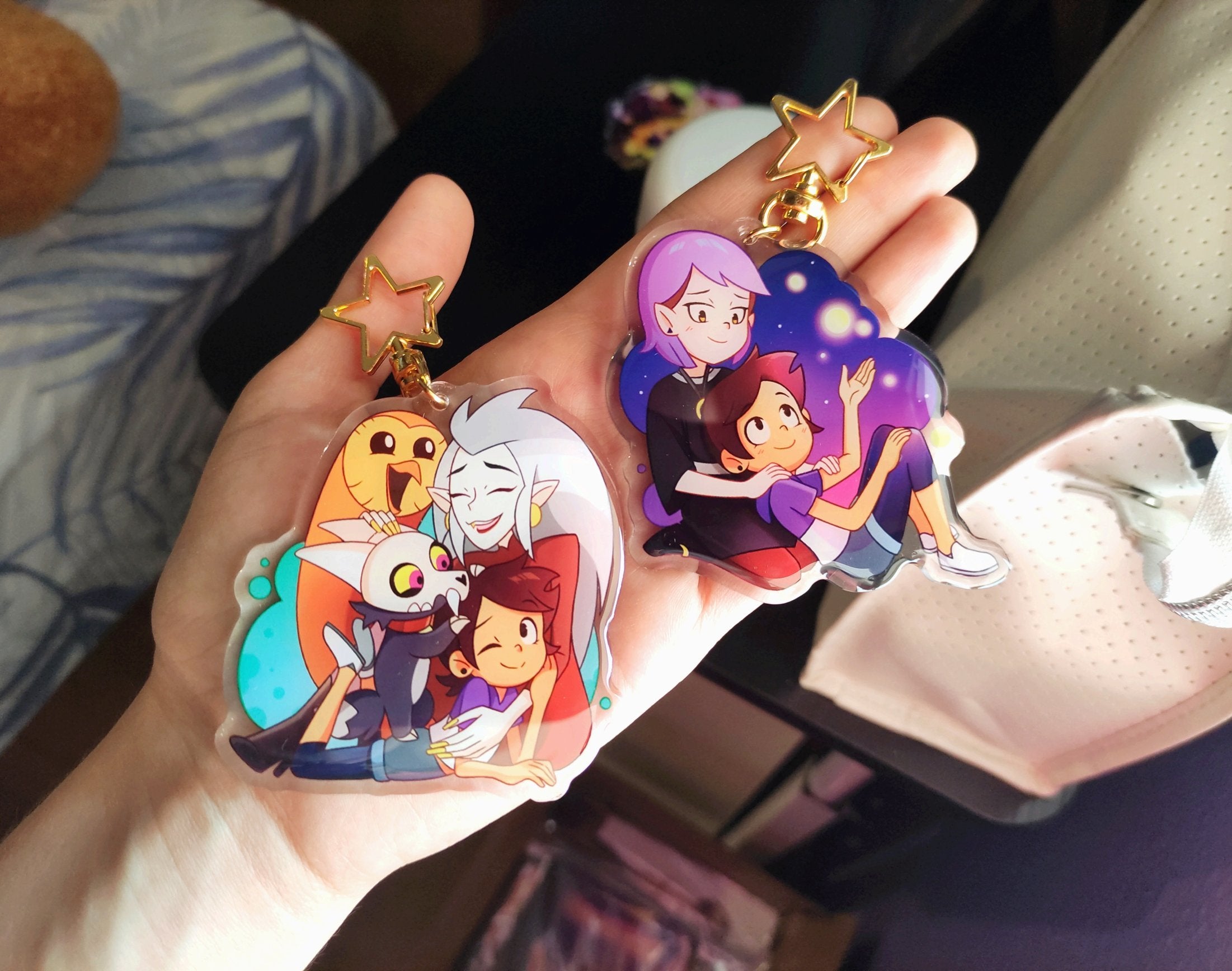 The Owl House Luz Amity acrylic keychain lumity charm llavero TOH keychains Eda charms colgante Hooty llavero King luzamity