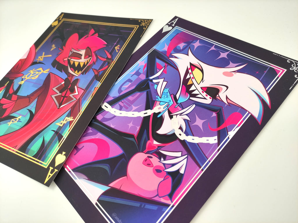 Alastor and Angel Dust B5 Print Hazbin Hotel impresion lámina poster prints