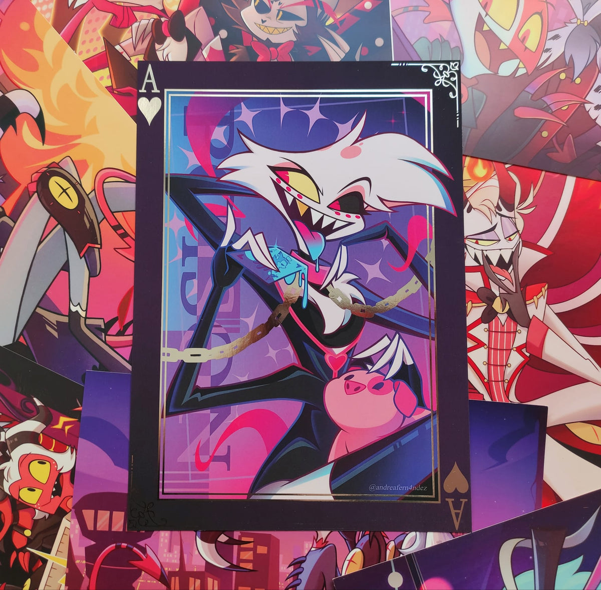 Alastor and Angel Dust B5 Print Hazbin Hotel impresion lámina poster prints