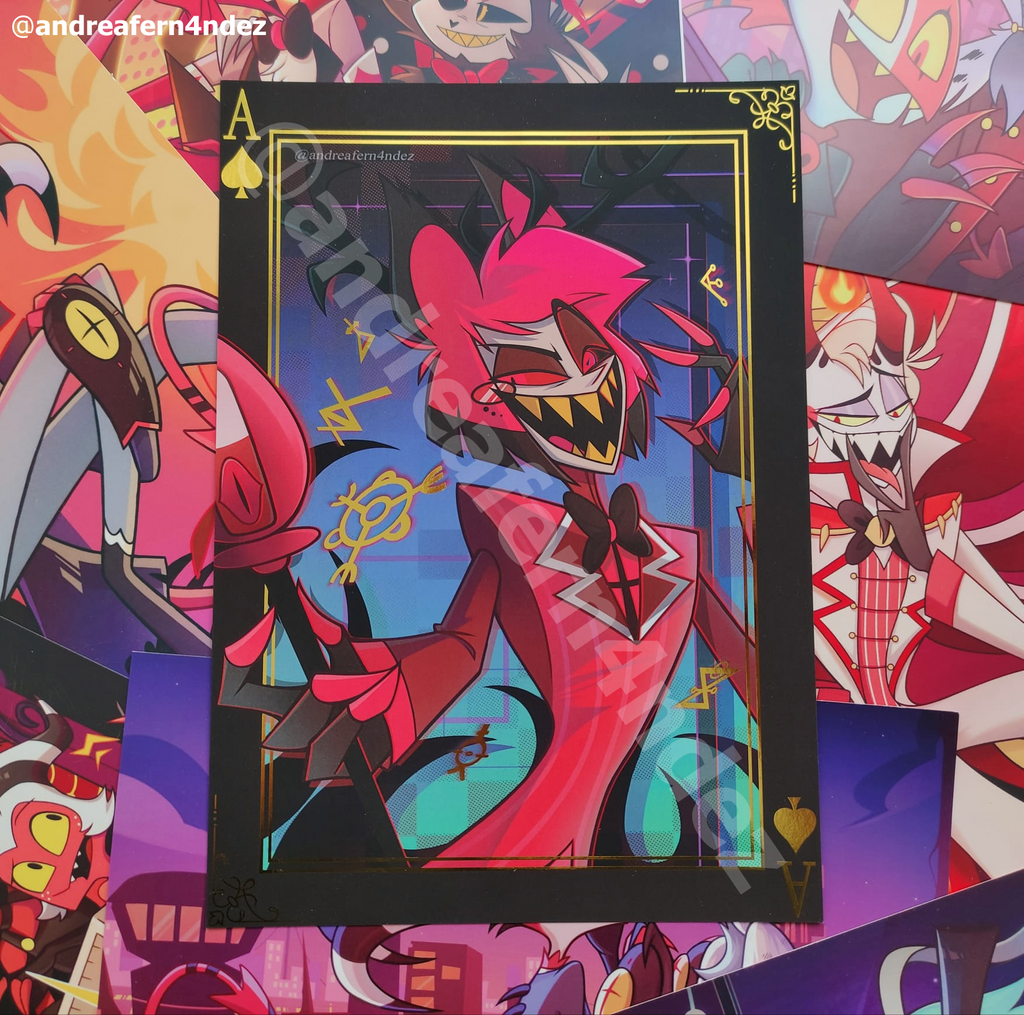 Alastor and Angel Dust B5 Print Hazbin Hotel impresion lámina poster prints
