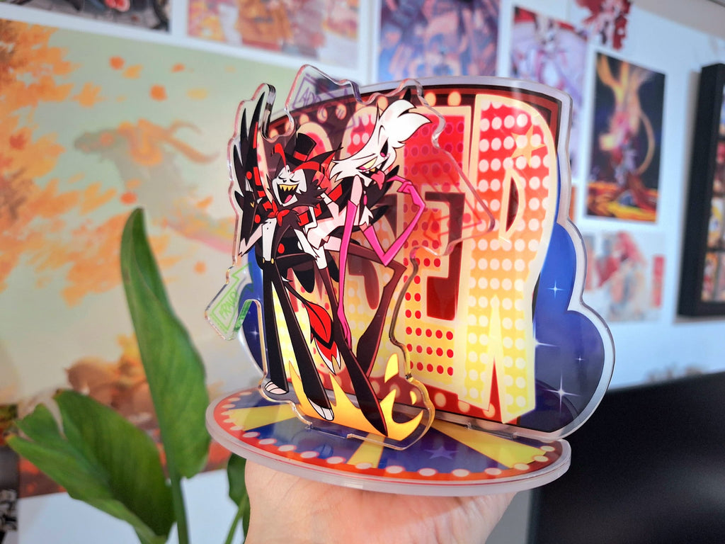 Loosers Acrylic Standee Hazbin Hotel Huskerdust Husk Angel Dust Standees HH Husker