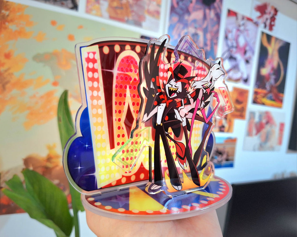 Loosers Acrylic Standee Hazbin Hotel Huskerdust Husk Angel Dust Standees HH Husker