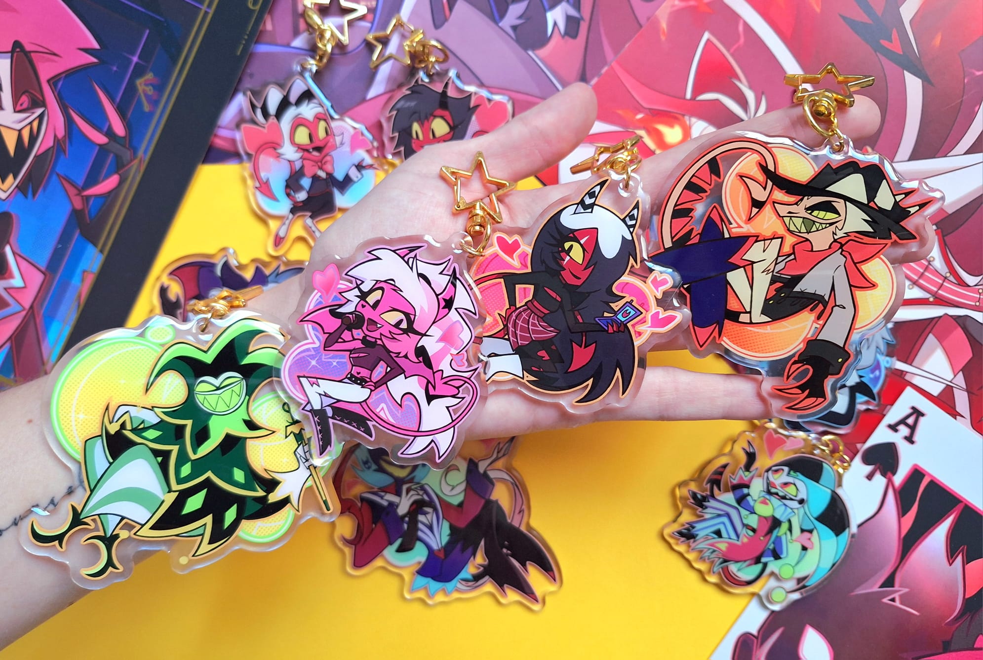 Helluva Boss Acrylic Epoxy Keychains