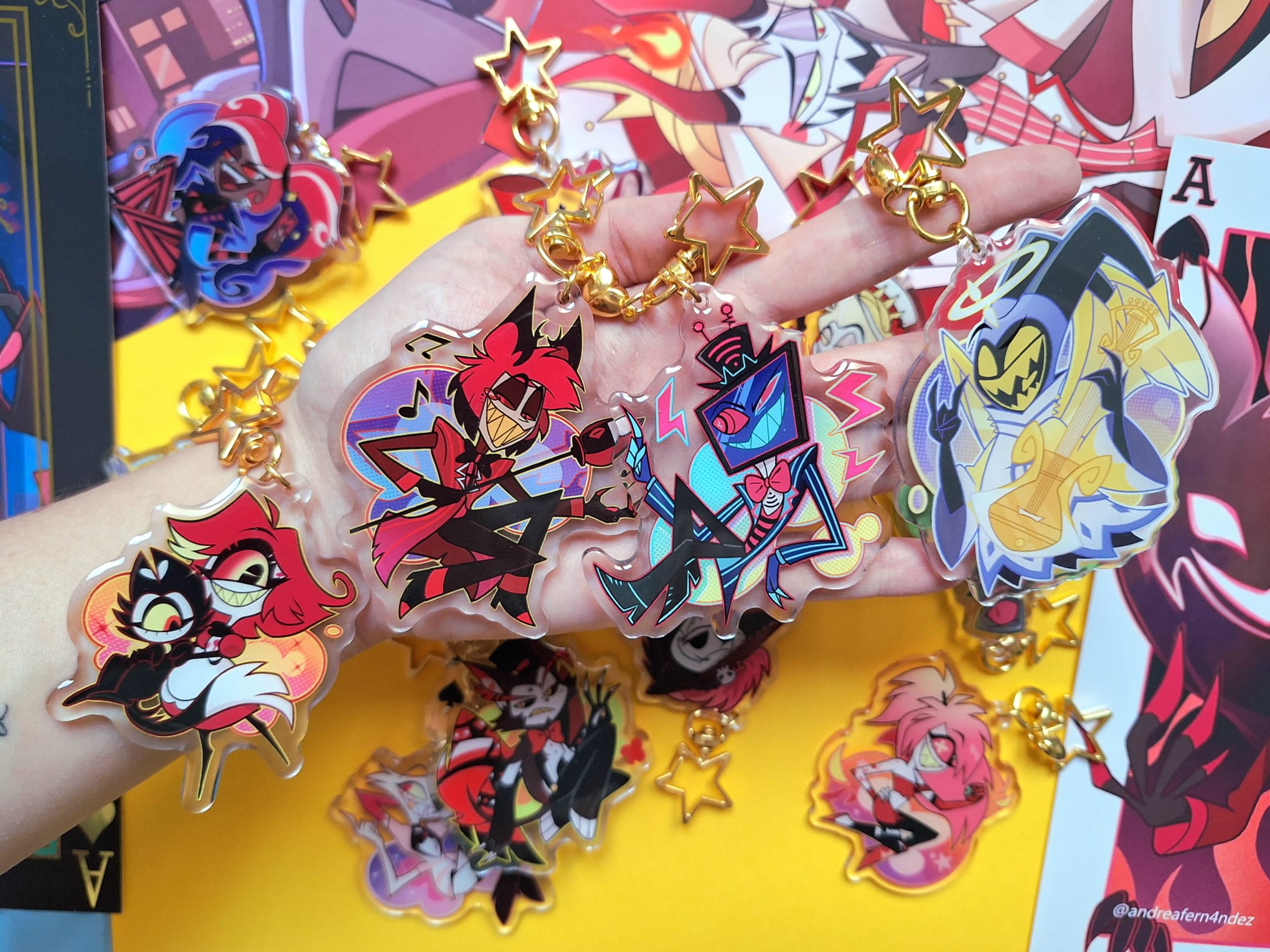 LAST CHANCE! Hazbin Hotel Acrylic Epoxy Keychains