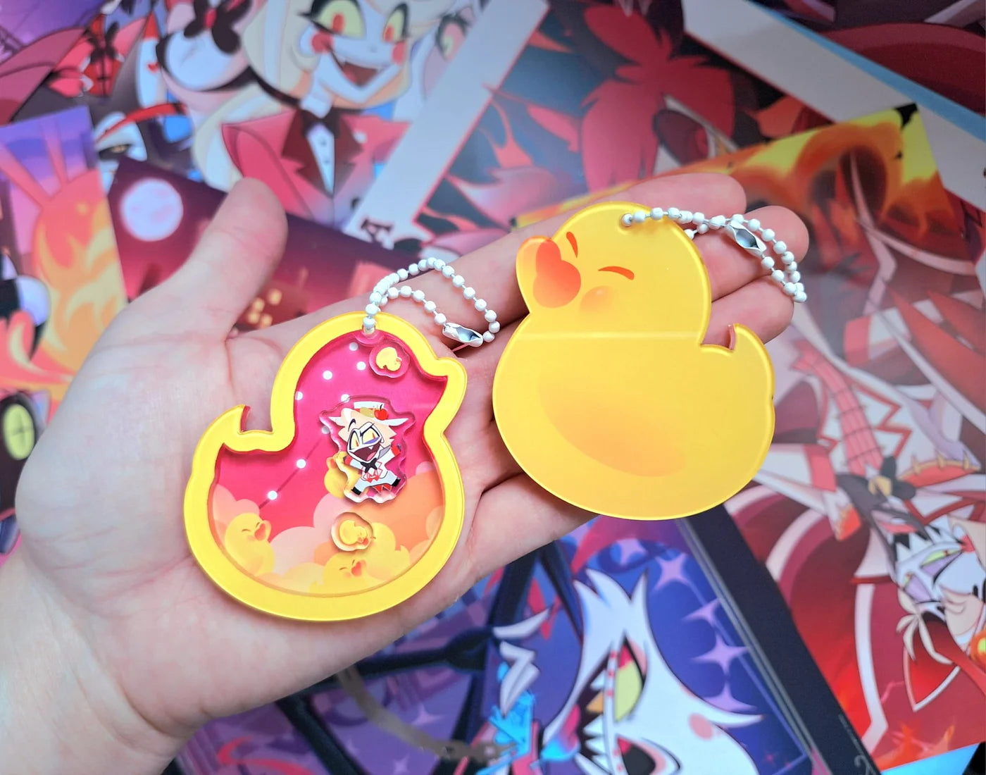 Lucifer Shaker Keychains Hazbin Hotel
