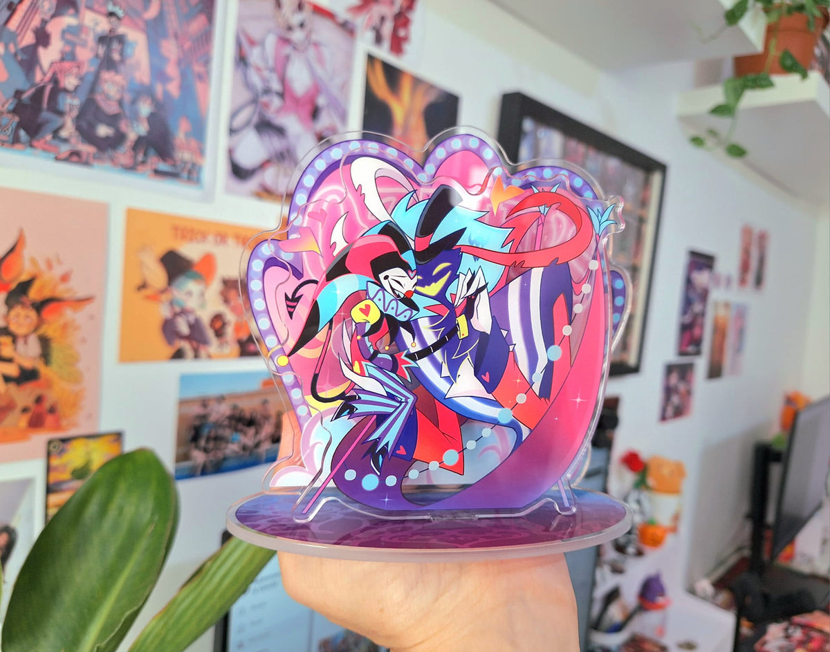 Fizzozzie Acrylic Standee Helluva Boss Fizzarolli Asmodeus Fizz Ozzie Standees