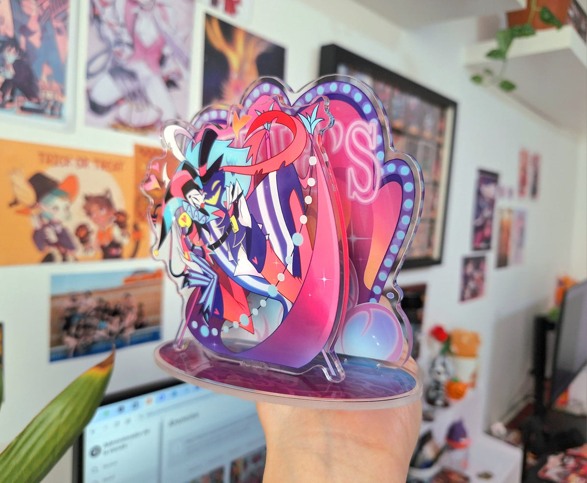 Fizzozzie Acrylic Standee Helluva Boss Fizzarolli Asmodeus Fizz Ozzie Standees