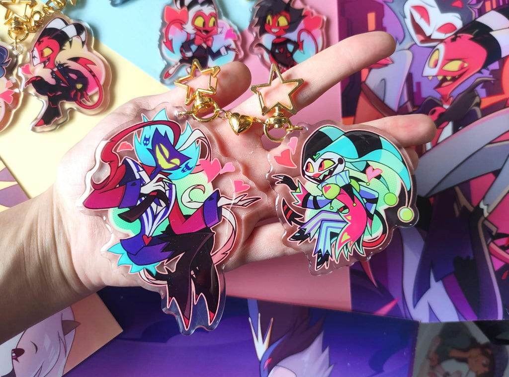 Helluva Boss Acrylic Epoxy Keychains