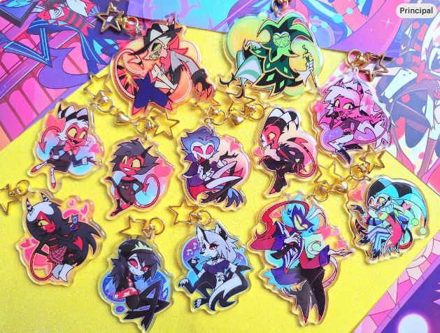 Helluva Boss Acrylic Epoxy Keychains