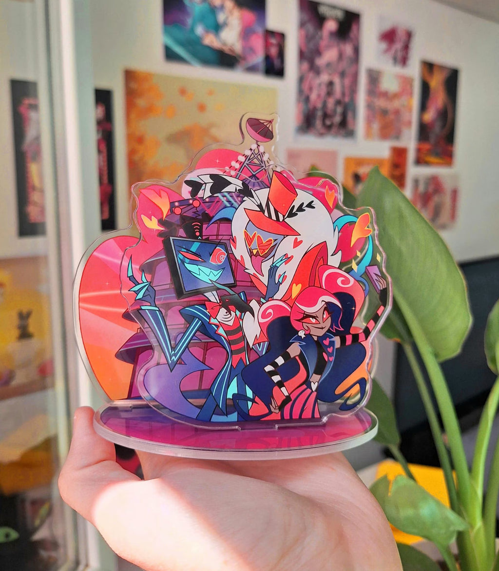 Vees Acrylic Standee Hazbin Hotel Valentino Vox Velvette Standees HH
