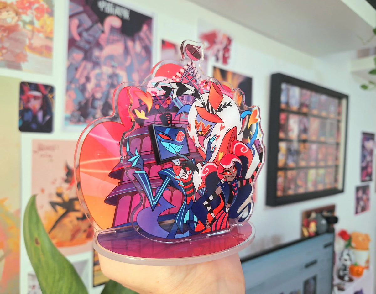 Vees Acrylic Standee Hazbin Hotel Valentino Vox Velvette Standees HH