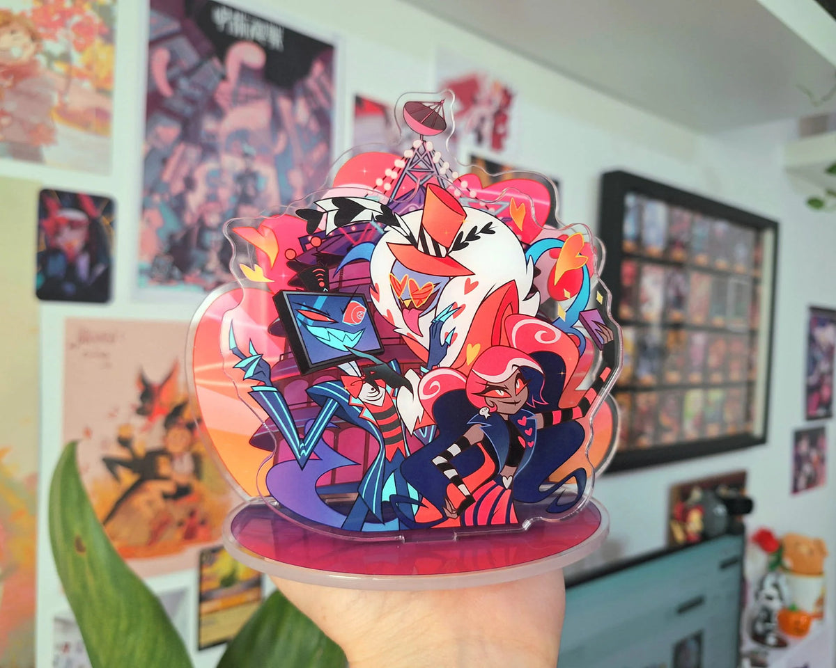 Vees Acrylic Standee Hazbin Hotel Valentino Vox Velvette Standees HH
