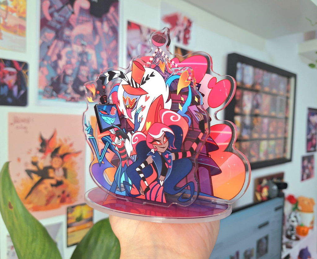 Vees Acrylic Standee Hazbin Hotel Valentino Vox Velvette Standees HH
