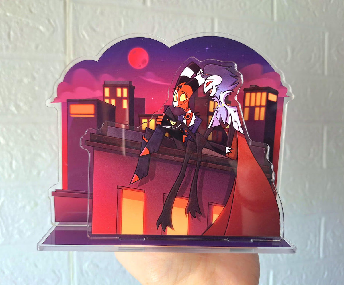 Stolitz Moon Acrylic Standee Helluva Boss Blitzo x Stolas Standees blitz