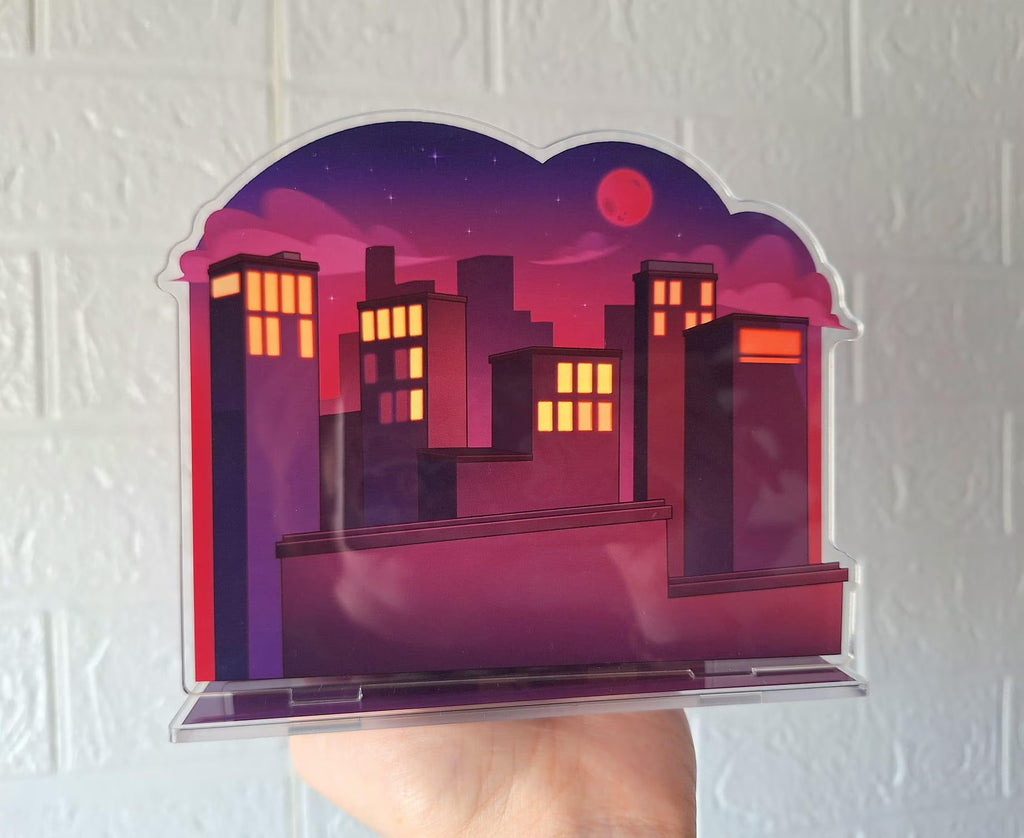 Stolitz Moon Acrylic Standee Helluva Boss Blitzo x Stolas Standees blitz