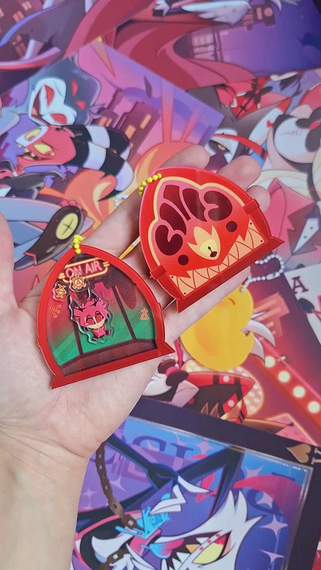 Alastor Shaker Keychains Hazbin Hotel