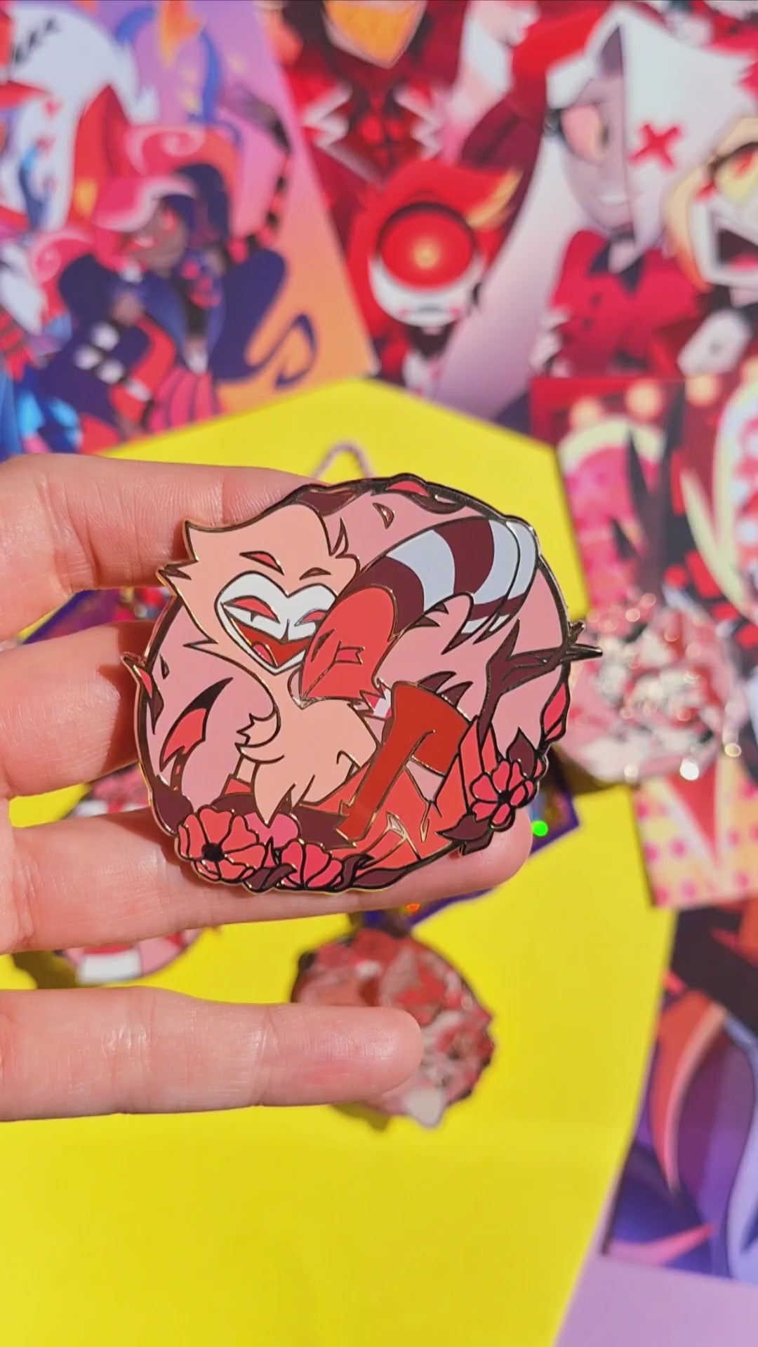 Hard Gold Enamel Pin Collection Helluva Boss Hazbin fizzarozzie Blitz Stolas radioapple alastor lucifer Fizz Fizzarolli Stolitz
