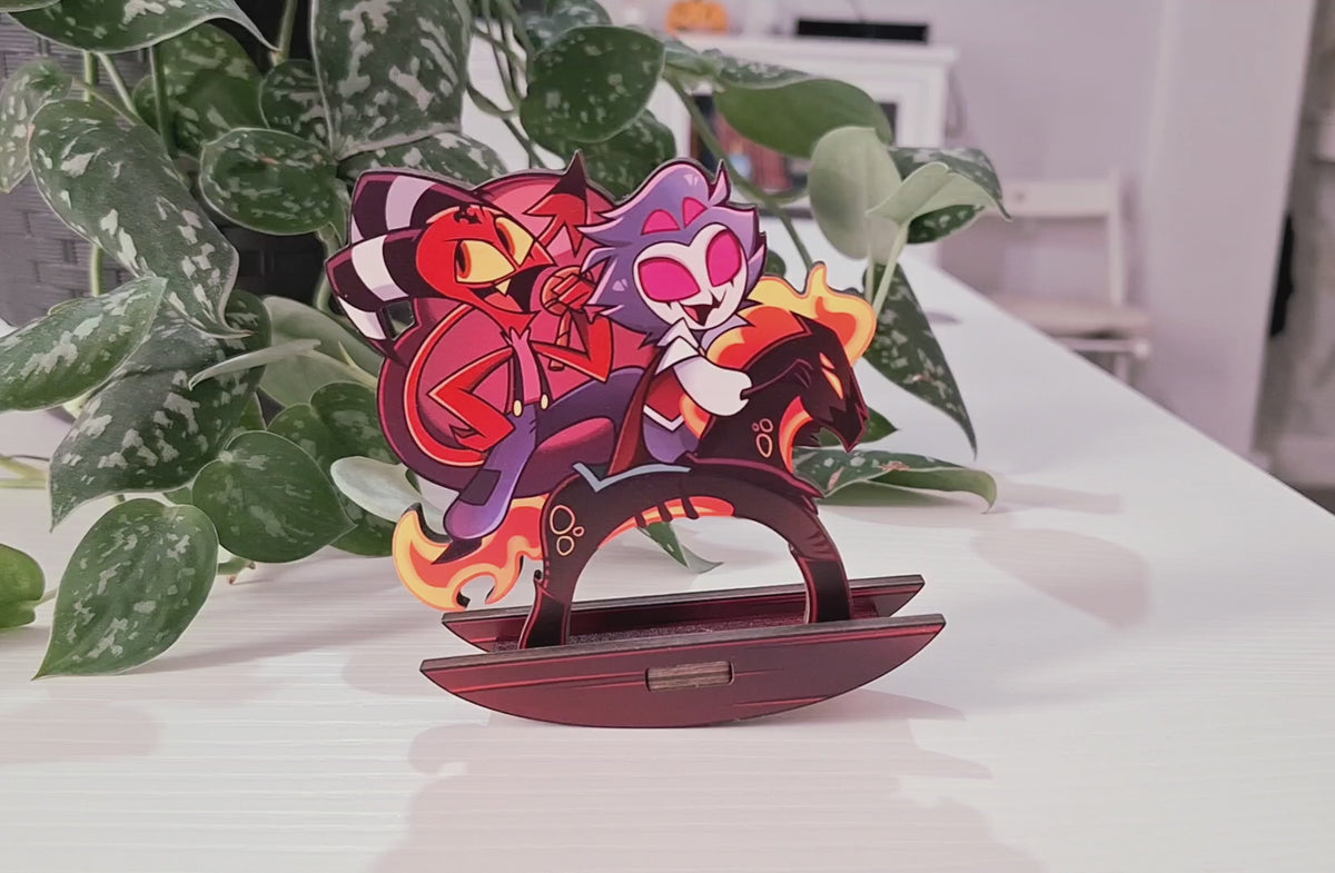 Stolitz Wooden Standee Helluva Boss Blitzo x Stolas Standees blitz