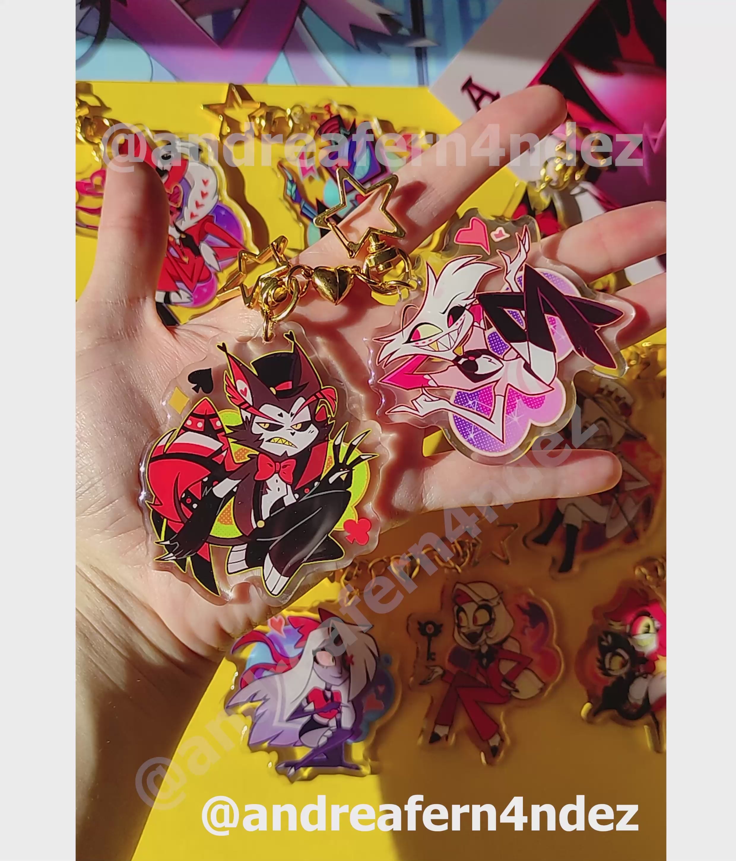 Helluva Boss Acrylic Epoxy Keychains